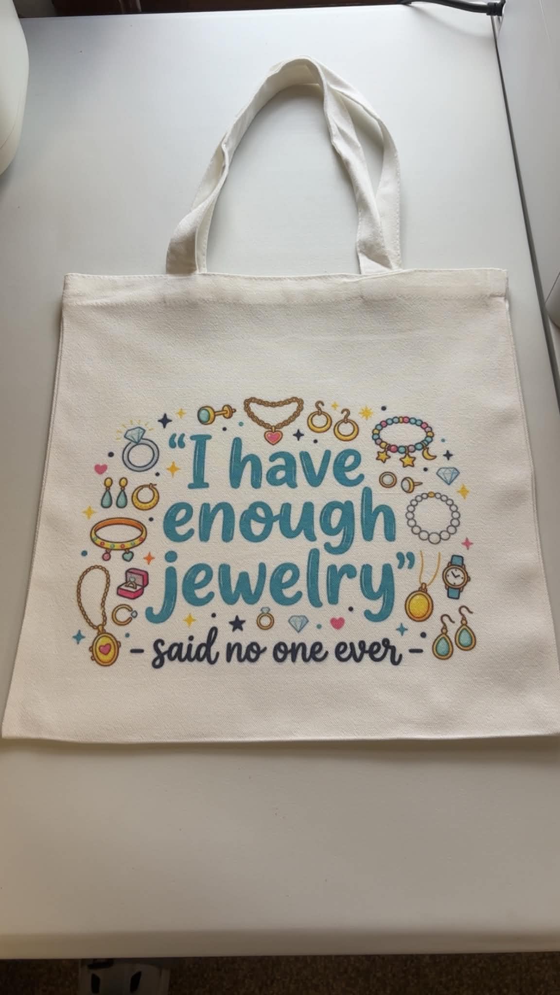 I Have Enough Jewelry tote